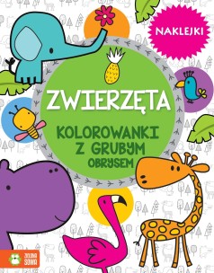 Zwierzęta. Kolorowanki z grubym obrysem