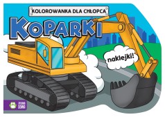 Kolorowanki dla chłopców. Koparki	