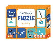 Rosnę i poznaję. Dwustronne puzzle. Pojazdy