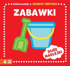 Kolorowanki z grubym obrysem. Zabawki