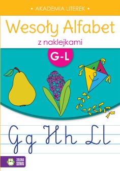 Wesoły alfabet z naklejkami G-L