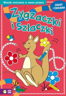 Zygzaczki i szlaczki. Zabawy i ćwiczenia. Czerwone