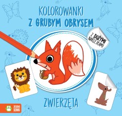 Kolorowanki z grubym obrysem. Zwierzęta