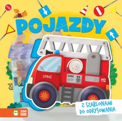 Pojazdy. Książka z szablonami do odrysowania