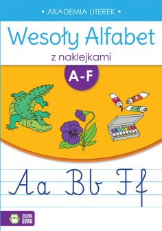 Wesoły alfabet z naklejkami A-F