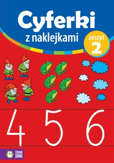 Cyferki z naklejkami 4-6