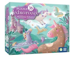 Puzzle - Jednorożce (56 elementów)