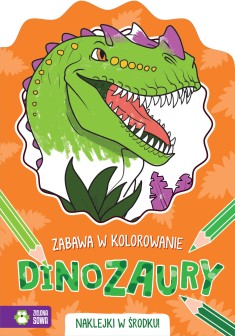 Zabawa w kolorowanie. Dinozaury