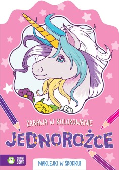 Zabawa w kolorowanie. Jednorożce